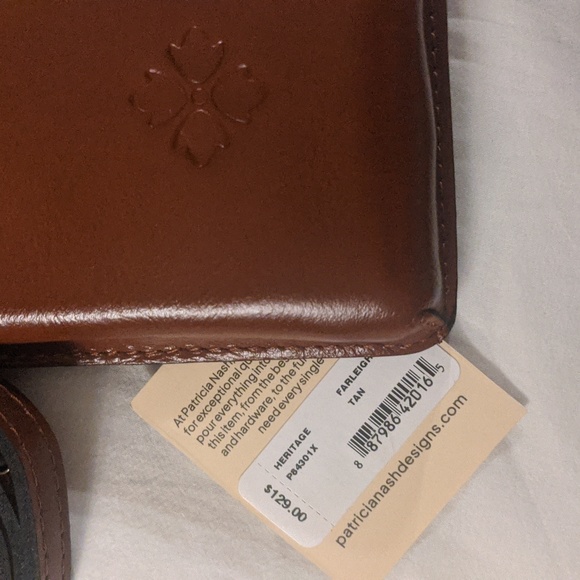 Patricia Nash Farleigh XBody Phone Case in Heritage Tan Leather - Picture 2 of 10